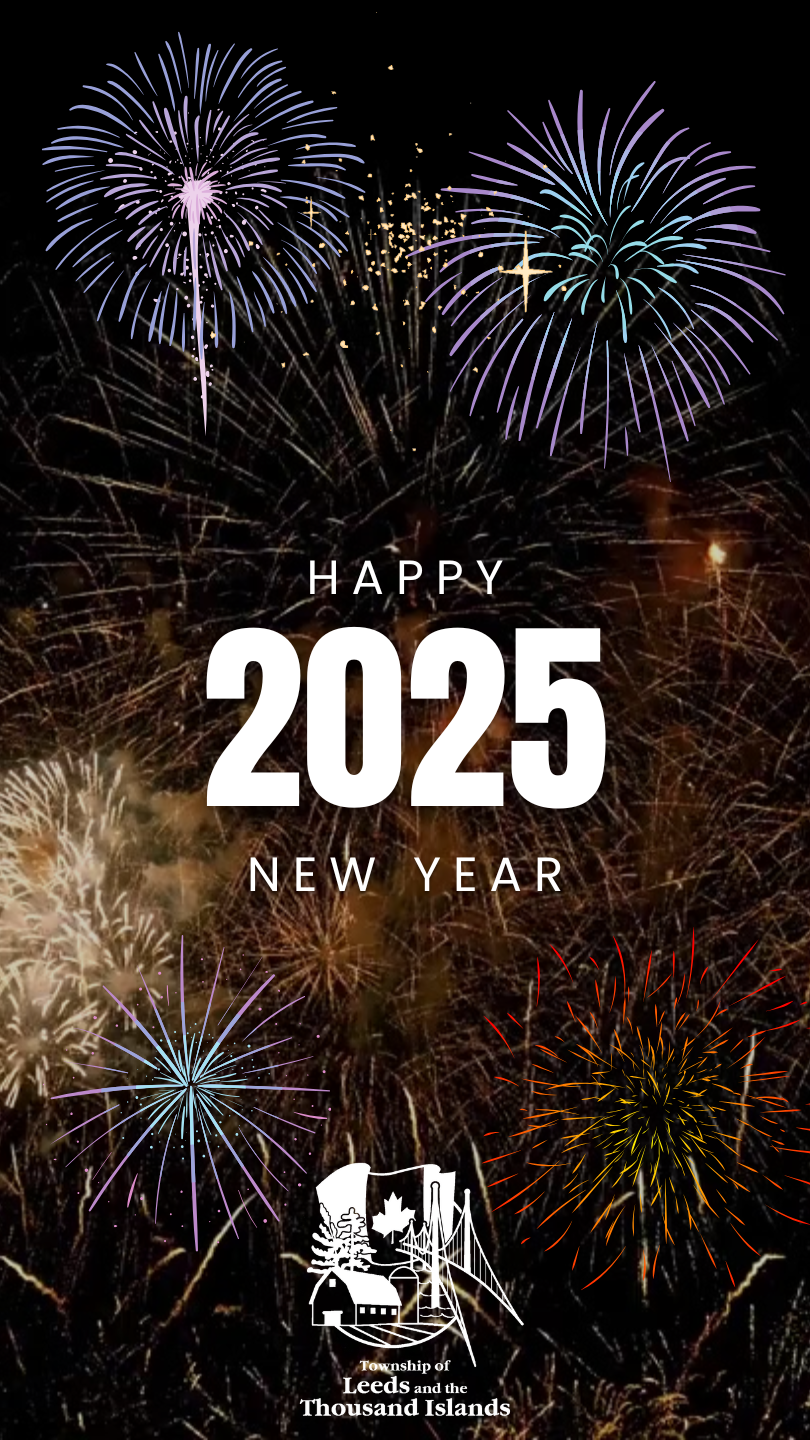 Happy New Year 2025 with township logo